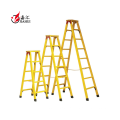 hot sale Fiberglass insulation double ladder with platform